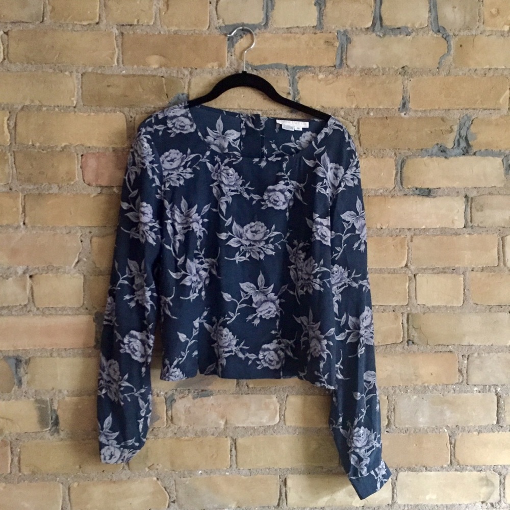 Vintage Silk floral blouse